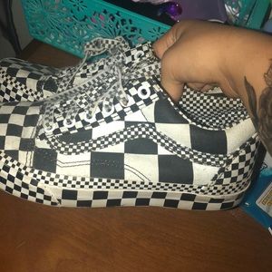 Vans Old Skool All Over Checkerboard Checker Crazy